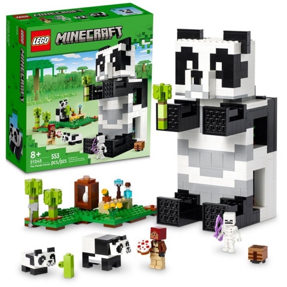 Lego Other - Lego Minecraft The Panda Haven Toy House with Animals NWT
